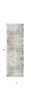 13' Blue And Ivory Abstract Runner Rug
