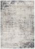 8' X 11' Navy Blue Distressed Striations Area Rug
