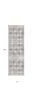 2' X 10' Gray Distressed Trellis Pattern Runner Rug