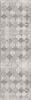 20' Gray And Ivory Trellis Runner Rug