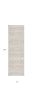 10' Ivory And Gray Ikat Runner Rug