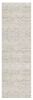 13' Ivory And Gray Ikat Runner Rug