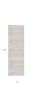 13' Ivory And Gray Ikat Runner Rug