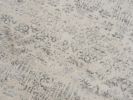 5' X 8' Ivory Distressed Ikat Pattern Area Rug