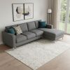 8' X 11' Ivory Distressed Ikat Pattern Area Rug