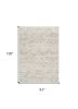 8' X 11' Ivory Distressed Ikat Pattern Area Rug