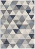 2' X 3' Navy Blue Geometric Diamond Scatter Rug