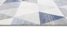 2' X 5' Navy Blue Geometric Diamond Area Rug