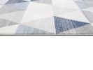 8' X 11' Navy Blue Geometric Diamond Area Rug