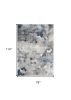 7' X 10' Navy Blue Cobblestone Pattern Area Rug