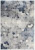 7' X 10' Navy Blue Cobblestone Pattern Area Rug