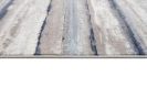 2' X 15' Blue And Beige Distressed Stripes Runner Rug