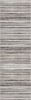 2' X 6' Blue And Beige Distressed Stripes Area Rug