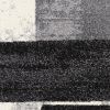 4' X 6' Gray Black and Brown Abstract Geometric Area Rug