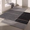 7' X 9' Gray Modern Geometric Area Rug
