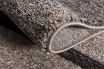 7' X 9' Brown And Beige Abstract Blocks Area Rug