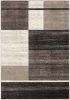 7' X 9' Brown And Beige Abstract Blocks Area Rug