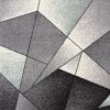 5' X 7' Grey Blue Geometric Area Rug