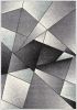7' X 9' Grey Blue Geometric Area Rug