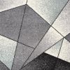 7' X 9' Grey Blue Geometric Area Rug