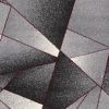 8' X 11' Grey Red Geometric Area Rug
