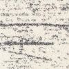 4' X 6' White And Gray Checkered Area Rug