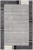 5' X 8' Gray Modern Bordered Area Rug
