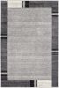 8' X 11' Gray Modern Bordered Area Rug