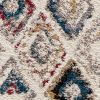 7' X 9' Cream Southwestern Area Rug