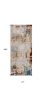 15' Beige And Ivory Abstract Runner Rug