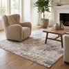 4' X 6' Beige And Ivory Abstract Area Rug