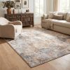 8' X 10' Beige Abstract Dhurrie Area Rug