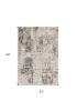 3' X 5' Beige Abstract Printed Area Rug