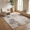 4' X 6' Beige Abstract Printed Area Rug
