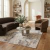 5' X 8' Ivory And Beige Abstract Diamonds Area Rug