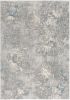 5' X 8' Blue Abstract Circular Motifs Area Rug
