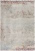 4' X 6' Gray And Red Greek Key Patterns Area Rug