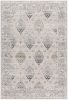 8' X 11' Cream Grey Oriental Area Rug