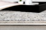 8' X 11' Cream Grey Oriental Area Rug