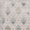 8' X 11' Cream Grey Oriental Area Rug