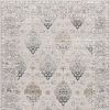 8' X 11' Cream Grey Oriental Area Rug