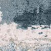 8' Blue And Ivory Abstract Dhurrie Runner Rug
