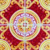 5" X 5" Golden Ruby Removable  Peel And Stick Tiles