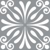 6" X 6" Gray And White Spire Peel And Stick Removable Tiles