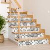 5" X 5" White And Black Sun Peel And Stick Removable Tiles