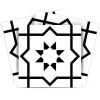 5" X 5" White And Black Sun Peel And Stick Removable Tiles