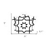 5" X 5" White And Black Sun Peel And Stick Removable Tiles