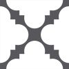 5" X 5" Dark Gray And White Tri Peel And Stick Tiles