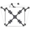 6" X 6" Dark Gray And White Tri Peel And Stick Tiles