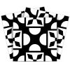 5" X 5" Black And White Coli Peel And Stick Tiles